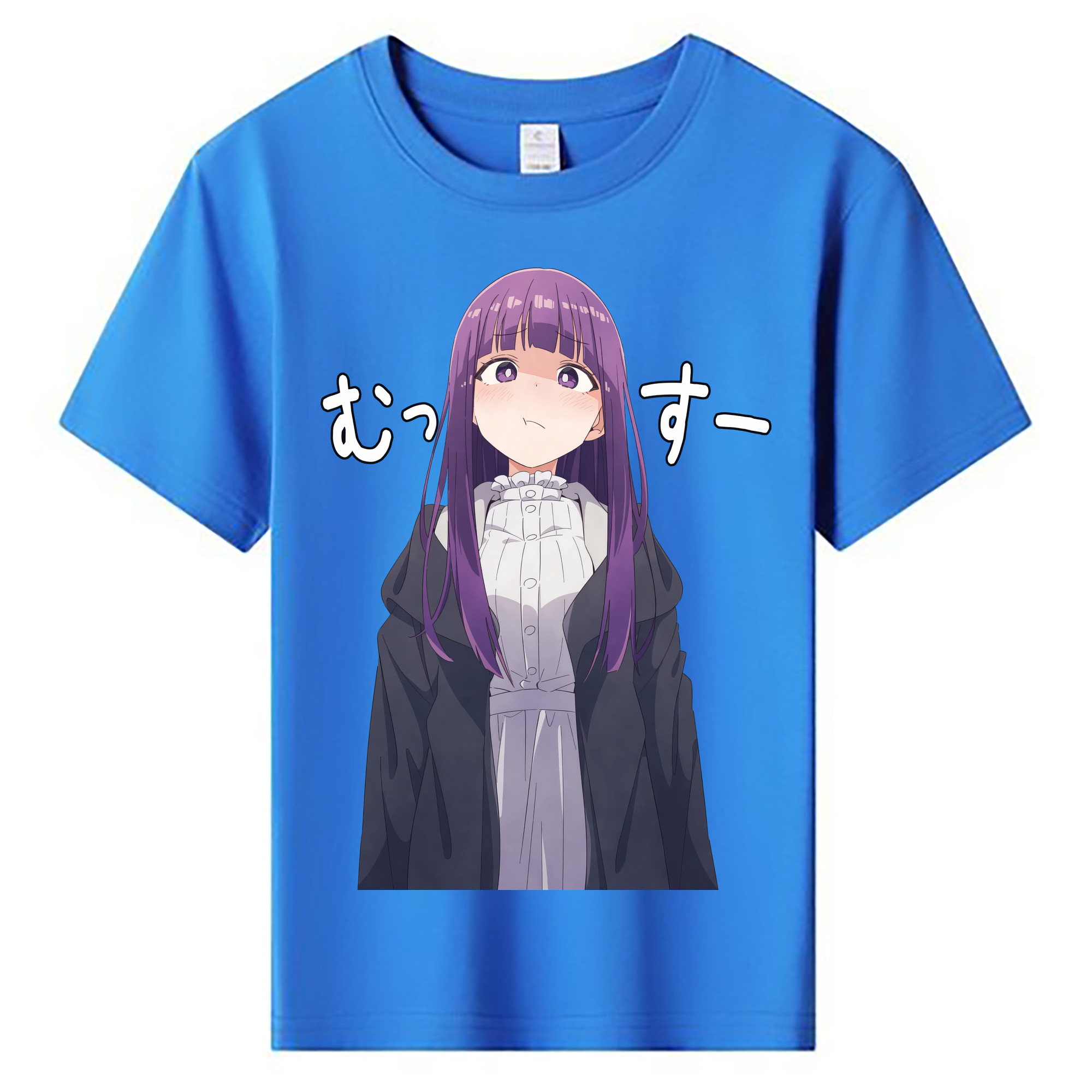 （画像用） 葬送のフリーレン Frieren 綿100％キッズTシャツ（フロントプリント）